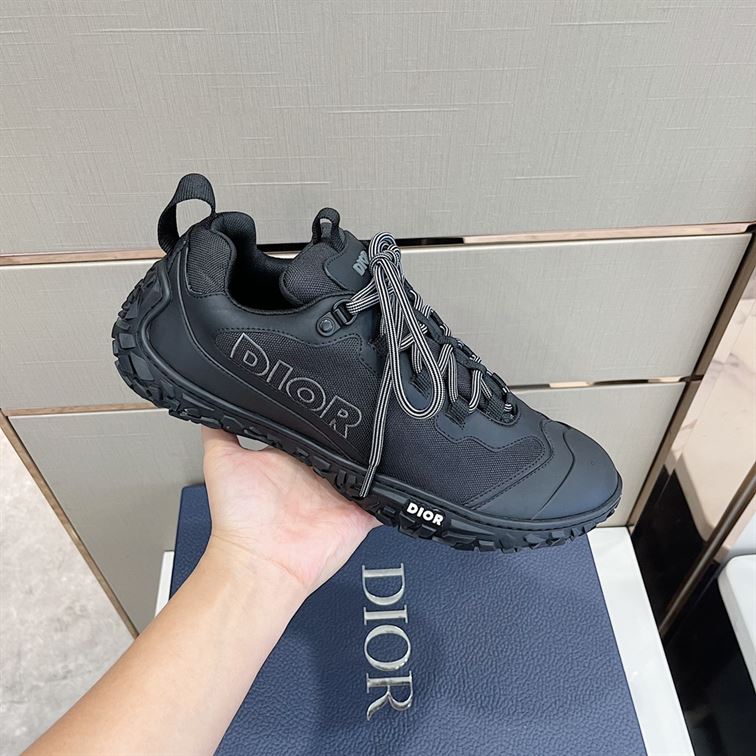 D10rIZON HIKING SHOE BLACK TECHNICAL MESH AND RUBBER   DO087
