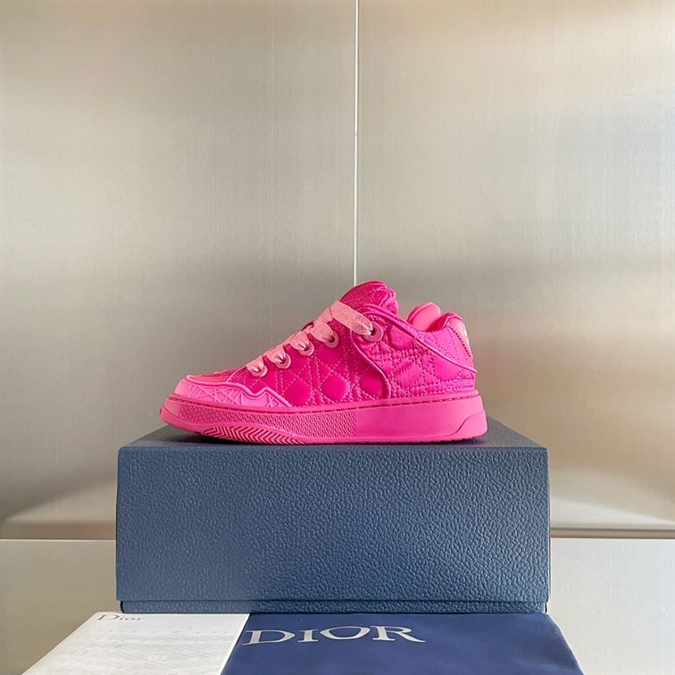 D10r BY ERL B9S SKATER SNEAKER, LIMITED AND NUMBERED EDITION FUCHSIA KUMO CANNAGE SATIN   DO093