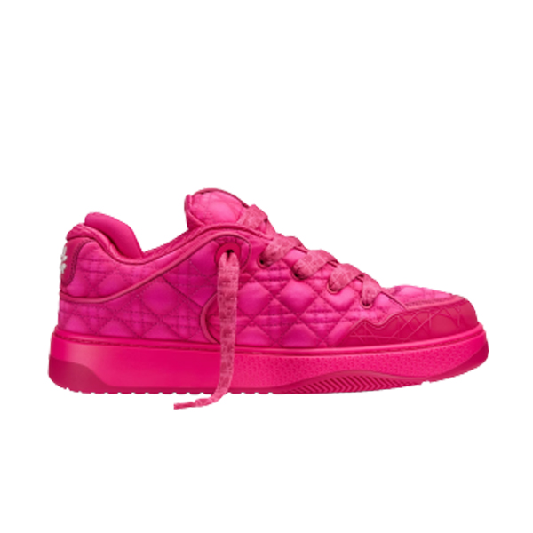 D10r BY ERL B9S SKATER SNEAKER, LIMITED AND NUMBERED EDITION FUCHSIA KUMO CANNAGE SATIN   DO093