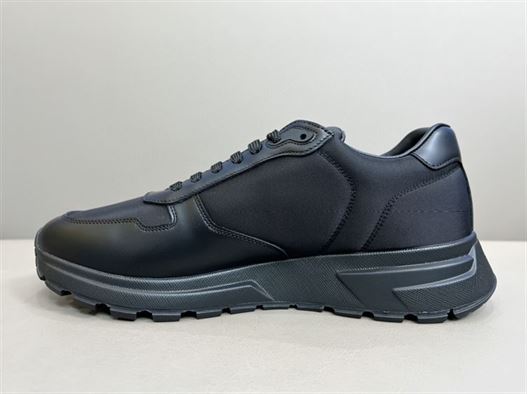 Pra*a PRAX 01 RE-NYLON AND BRUSHED LEATHER SNEAKERS   PRS027