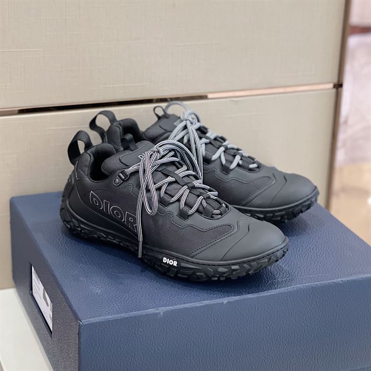 D10rIZON HIKING SHOE BLACK TECHNICAL MESH AND RUBBER   DO087