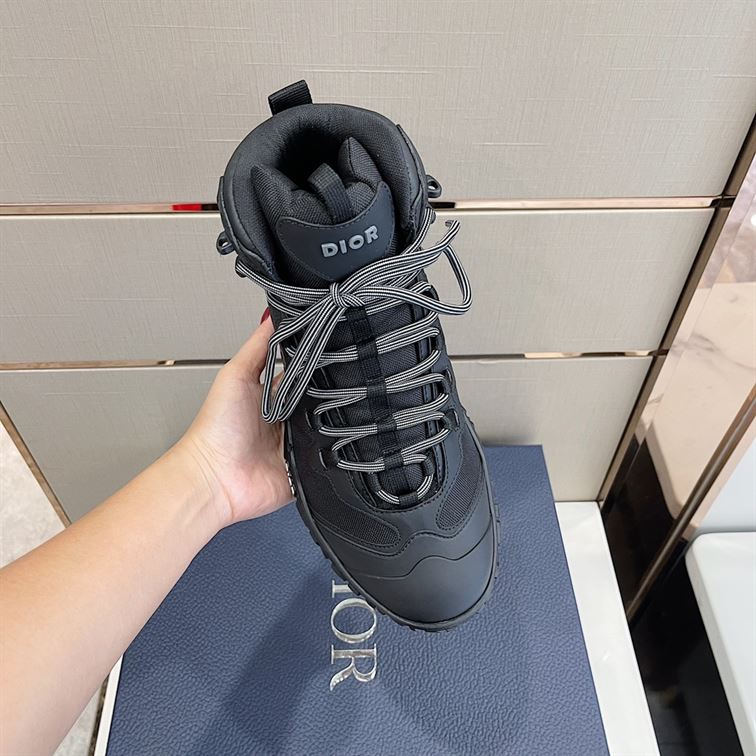 D10rIZON HIKING BOOT BLACK TECHNICAL MESH AND RUBBER   DO089