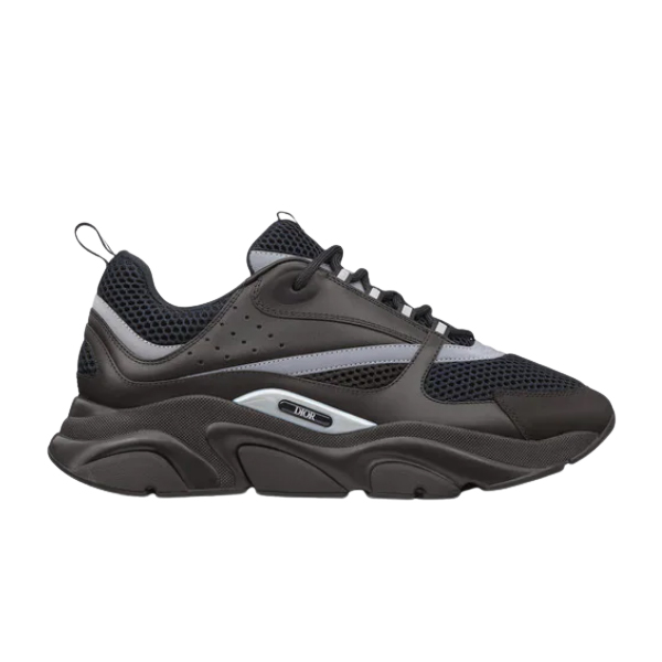 D10r B22 SNEAKER BLACK TECHNICAL MESH AND SMOOTH CALFSKIN   DO045