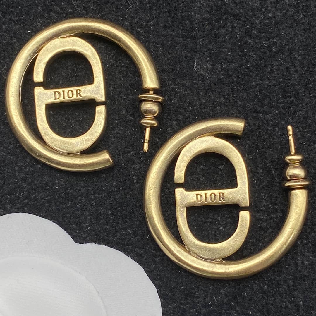 Knockoff Chr1st1an D10r Logo Earring