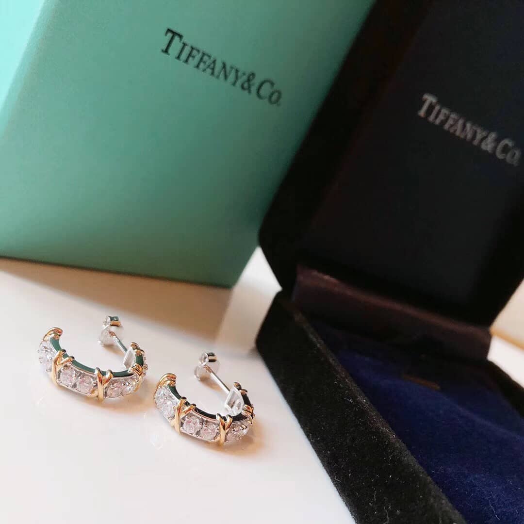 Knockoff T*f*ny Logo Earring