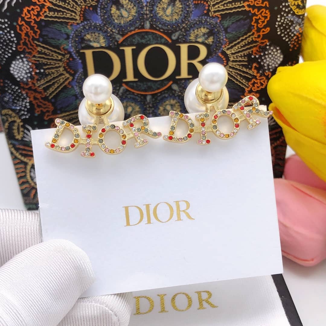 Wholesale Chr1st1an D10r Logo Earring