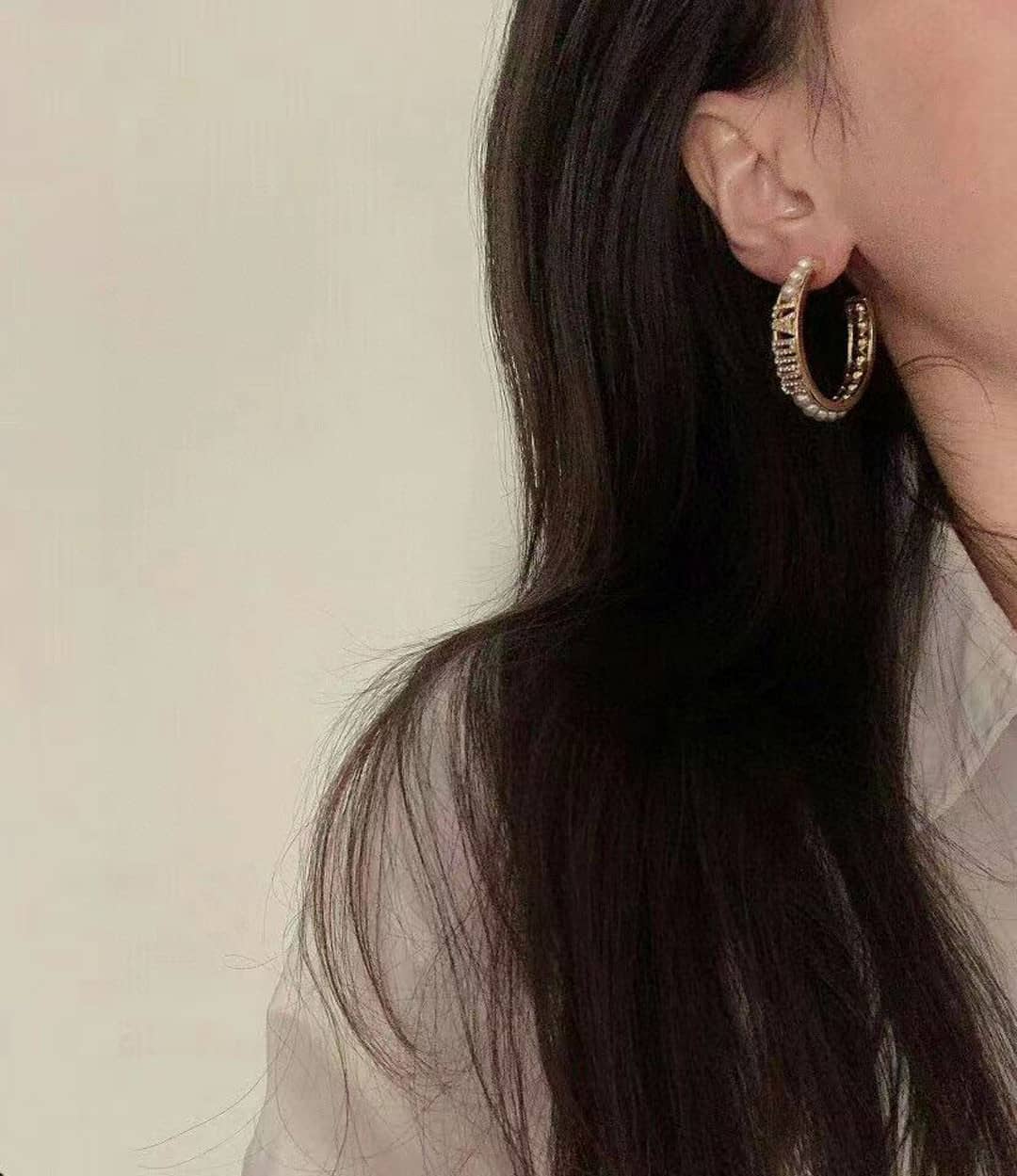 Wholesale Chr1st1an D10r Logo Earring