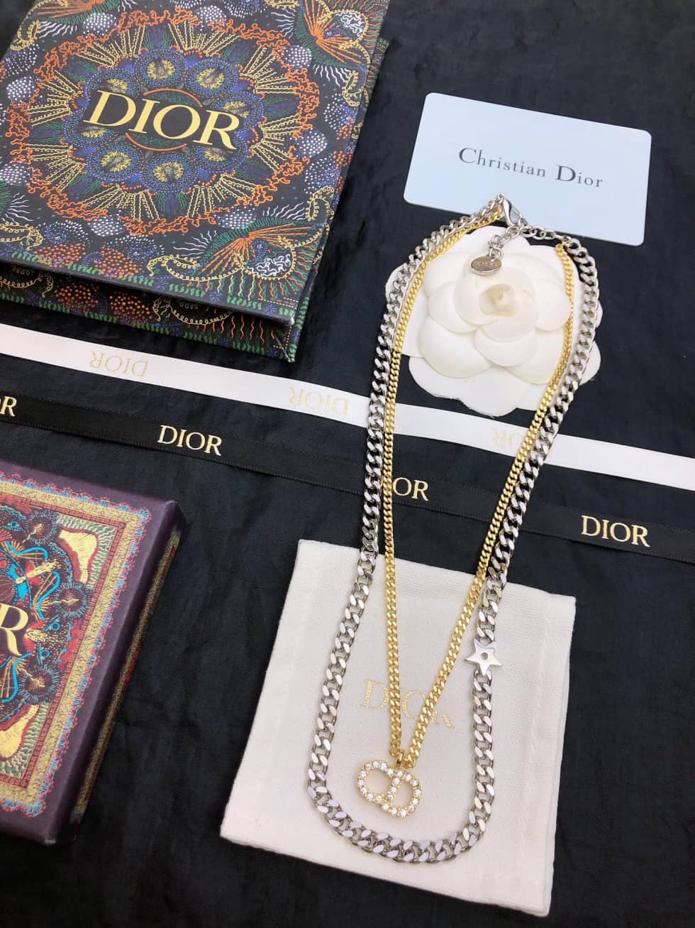 Wholesale Chr1st1an D10r Logo Necklace