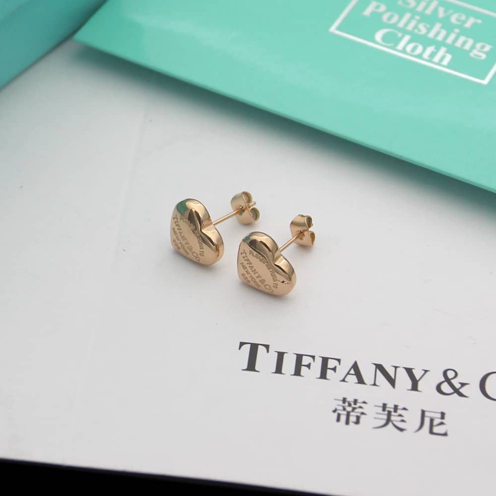 Fake T*f*ny Logo Earring
