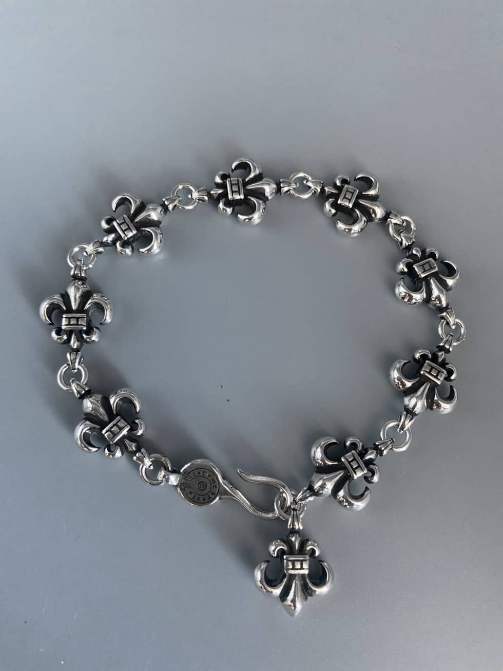 Fake Ch*0me He**ts Logo Bracelet
