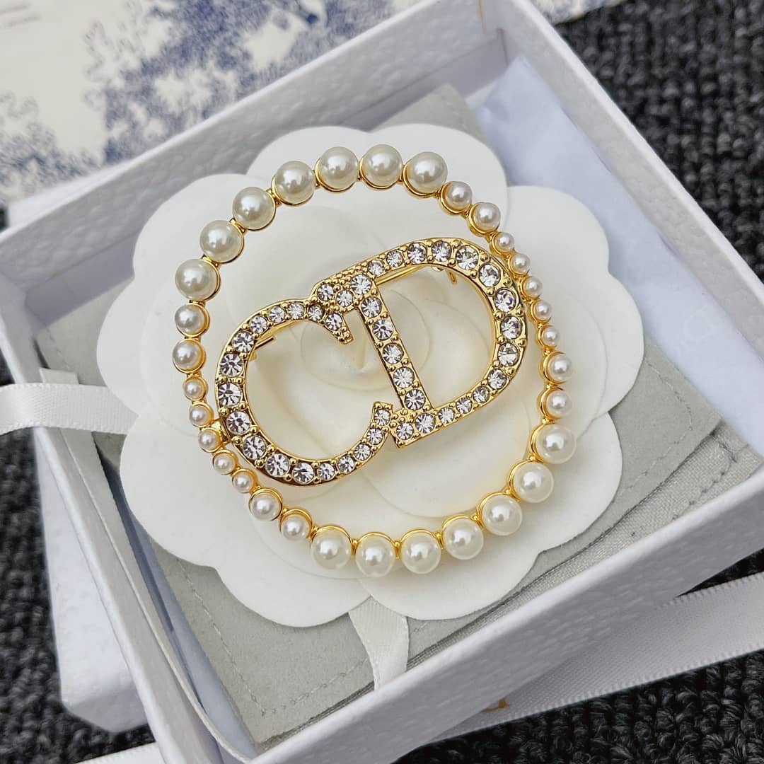 Designer Chr1st1an D10r Classic Brooch