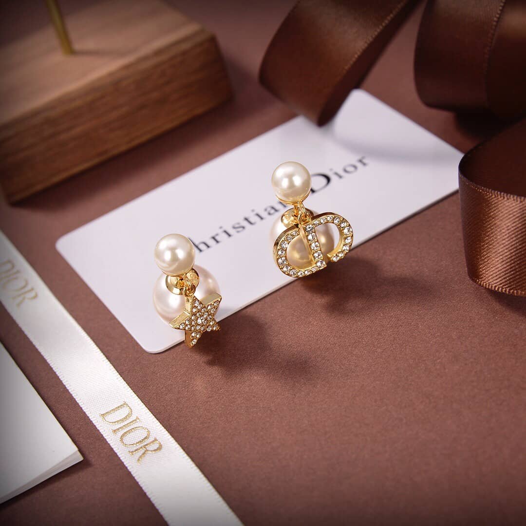 Wholesale Chr1st1an D10r Logo Earring