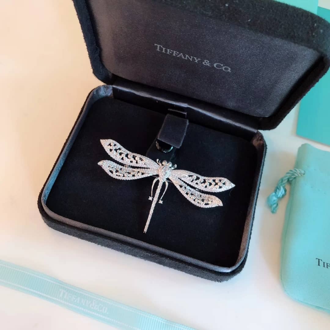 Fake T*f*ny Logo Brooch