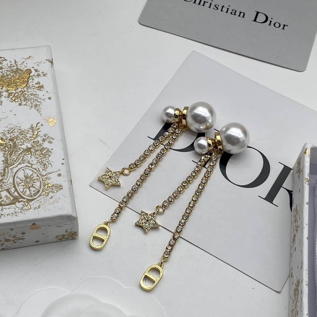 Wholesale Chr1st1an D10r Logo Earring