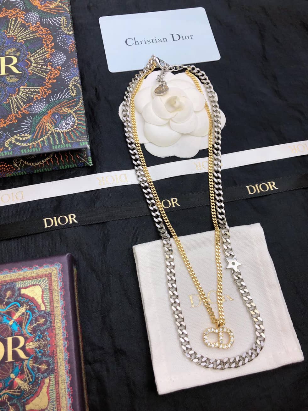 Wholesale Chr1st1an D10r Logo Necklace