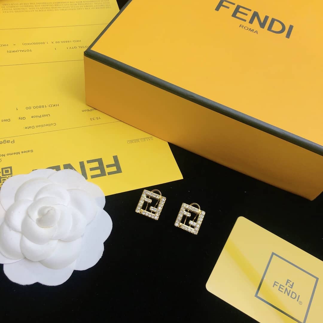 Fake F**di Logo Earring