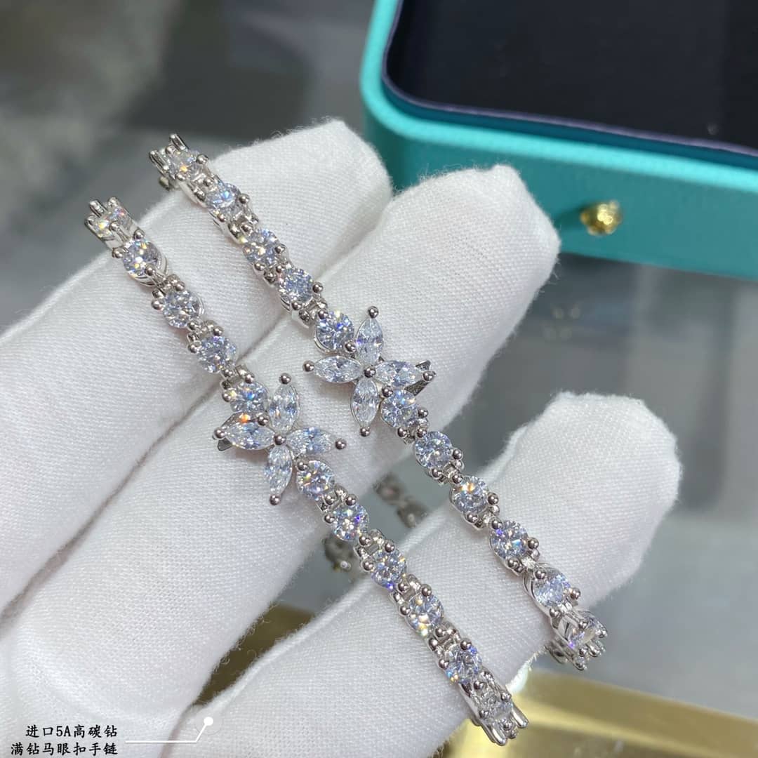 Fake T*f*ny Logo Bracelet