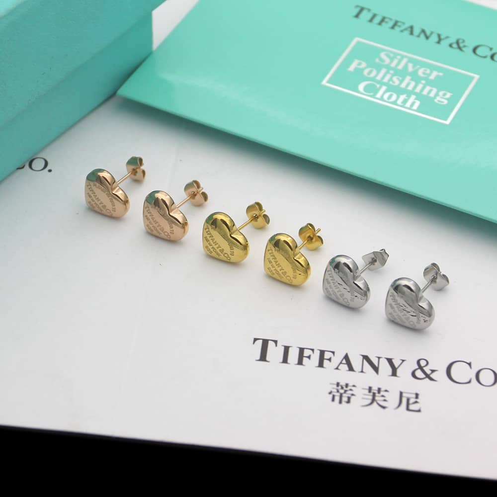 Fake T*f*ny Logo Earring