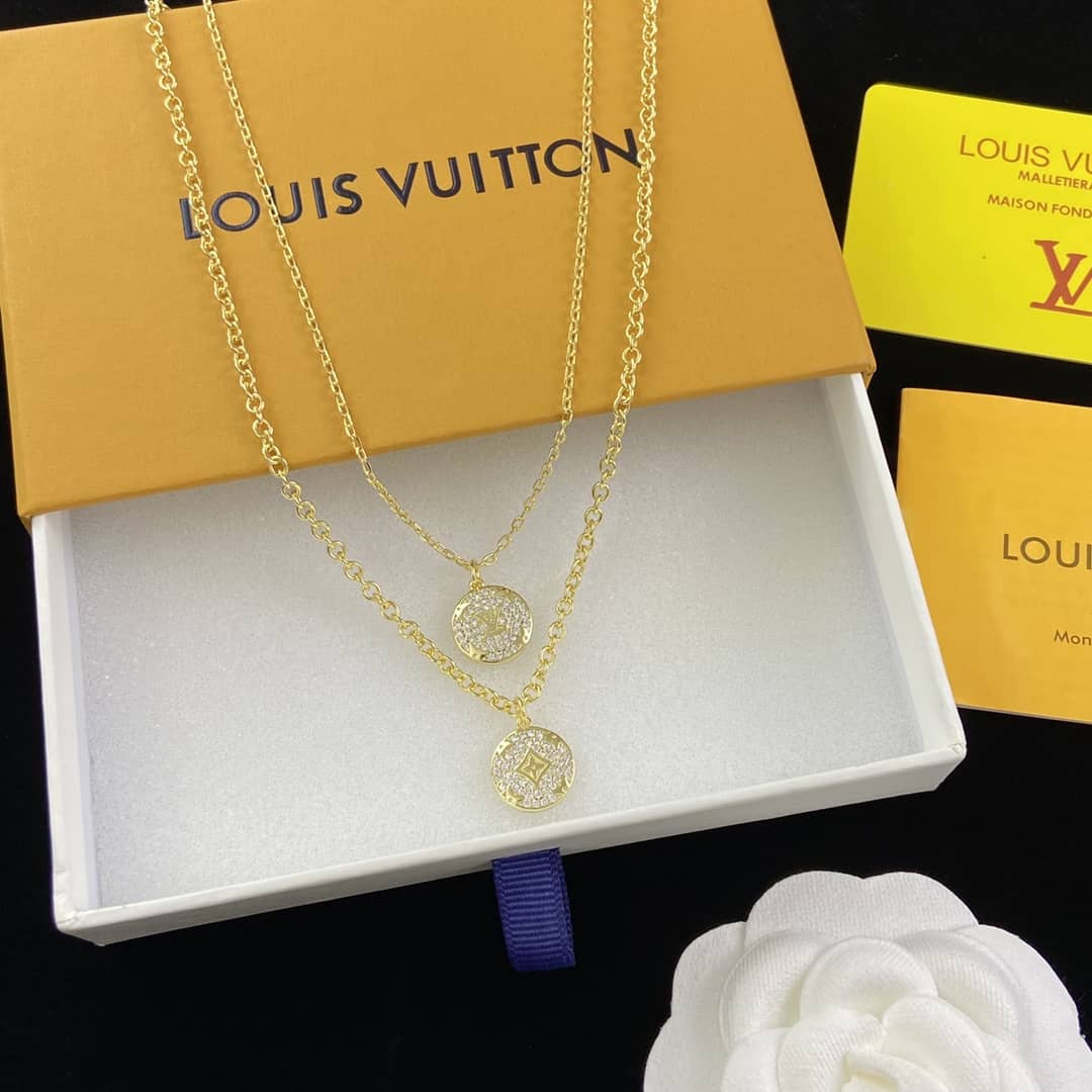 Wholesale L0vis Vvtt0n Logo Necklace