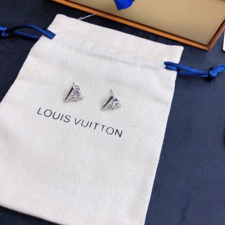 LV Hoop Earrings Dupe Logo