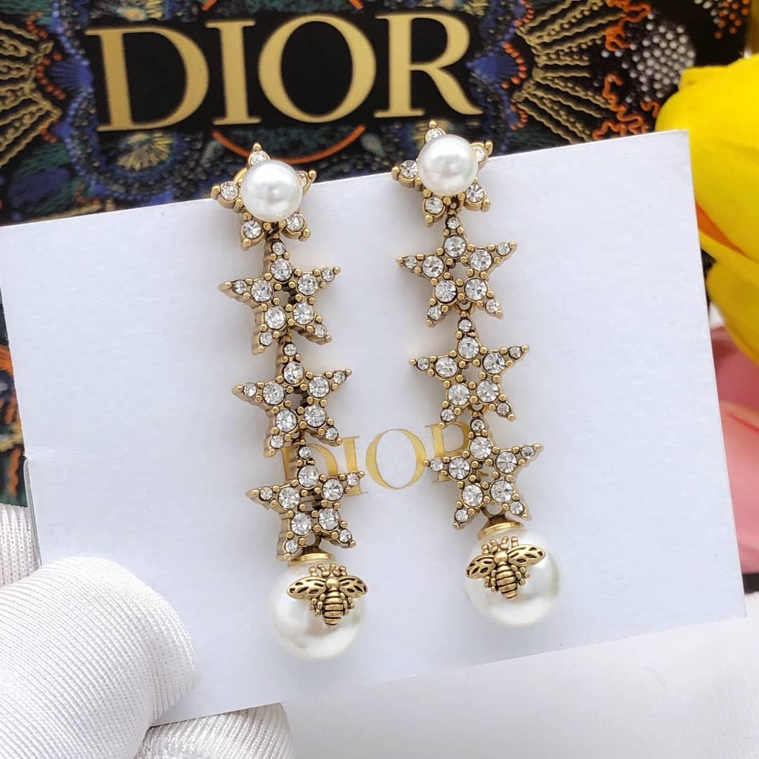 Knockoff Chr1st1an D10r Logo Earring