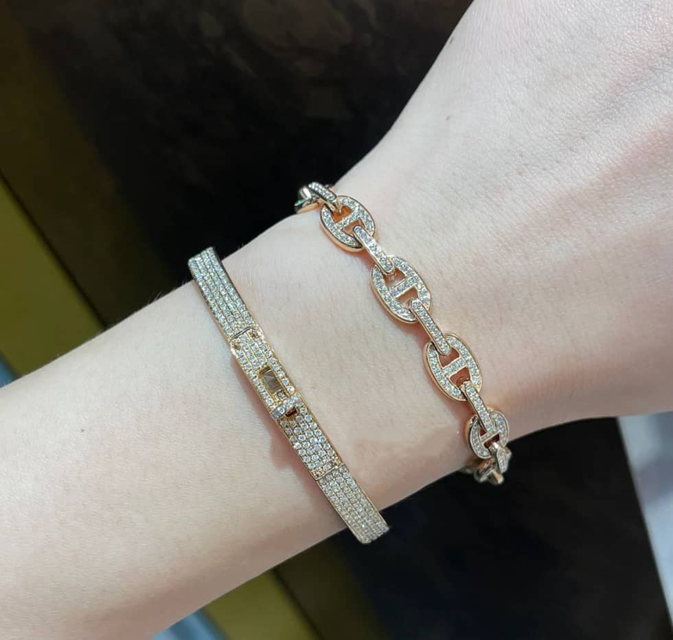 Knockoff H**me5 Logo Bracelet