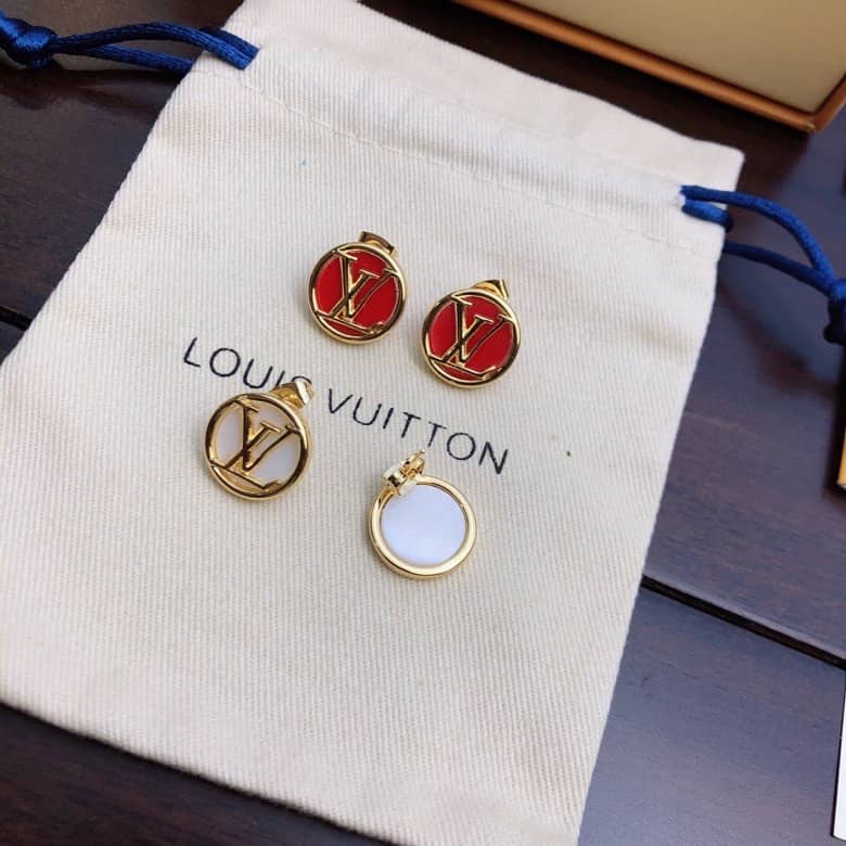 LV Hoop Earrings Dupe Logo AAA+