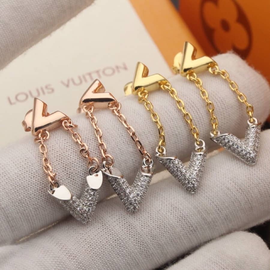 Knockoff L0vis Vvtt0n Logo Earring