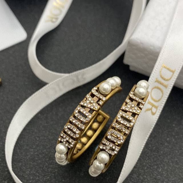 Wholesale Chr1st1an D10r Logo Earring