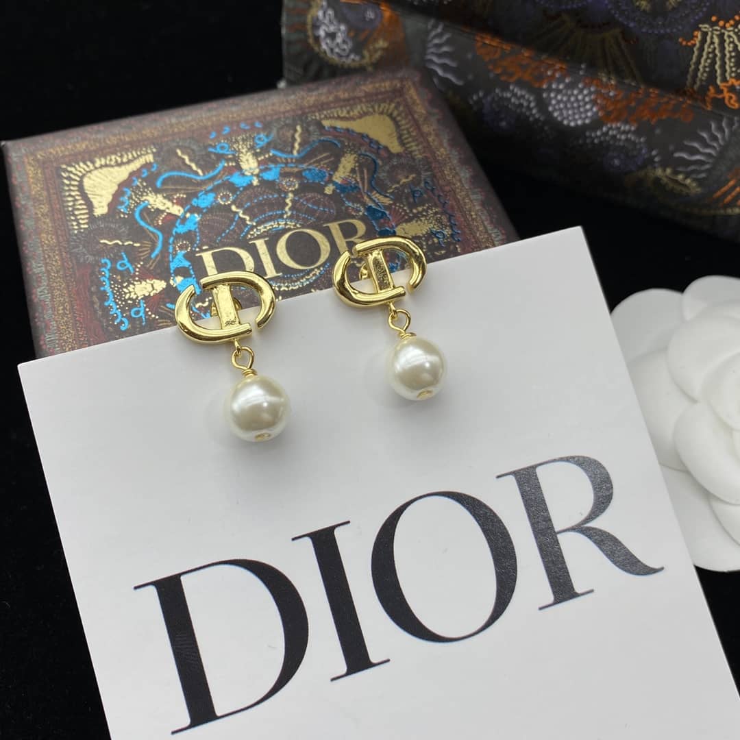 Wholesale Chr1st1an D10r Logo Earring