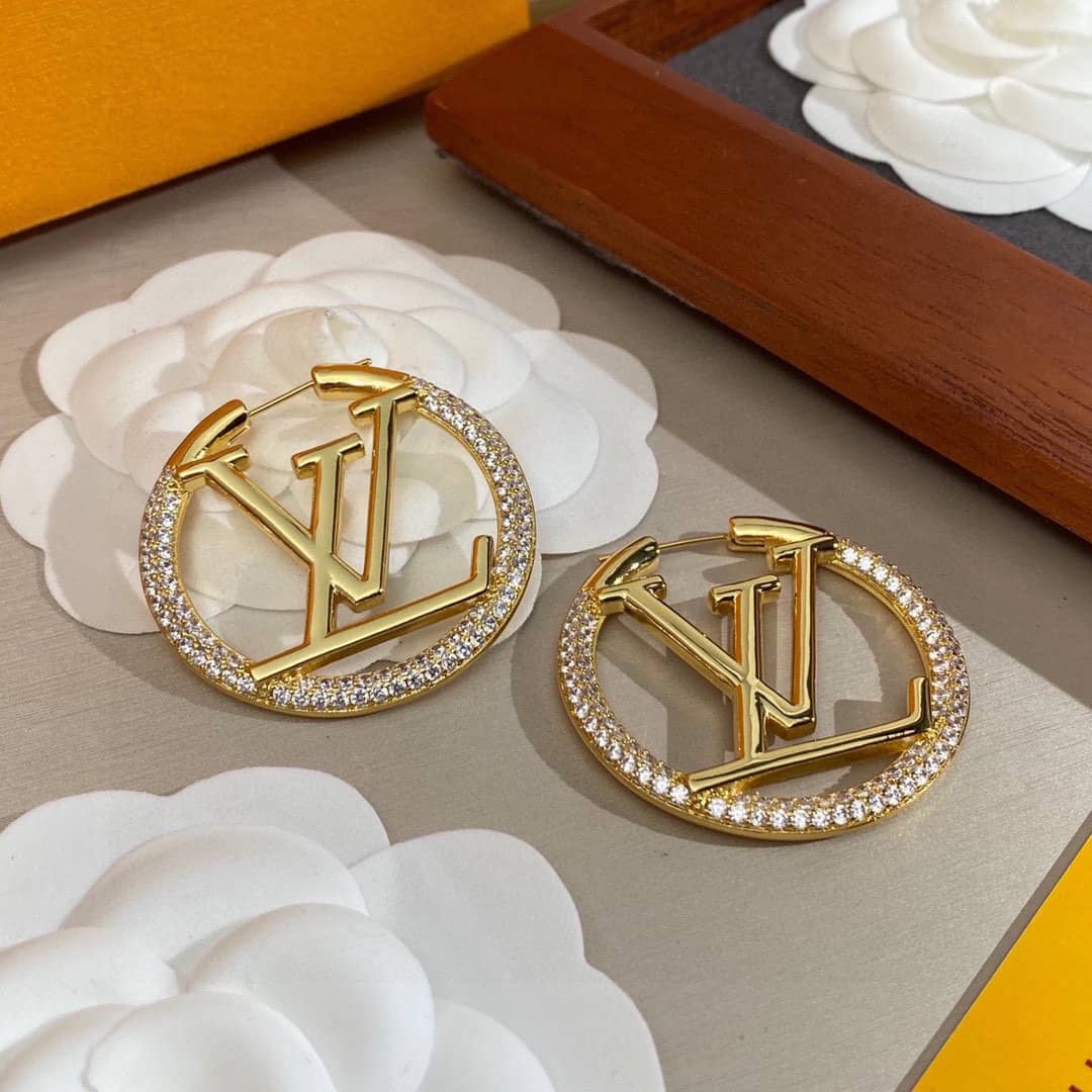 Knockoff L0vis Vvtt0n Logo Earring