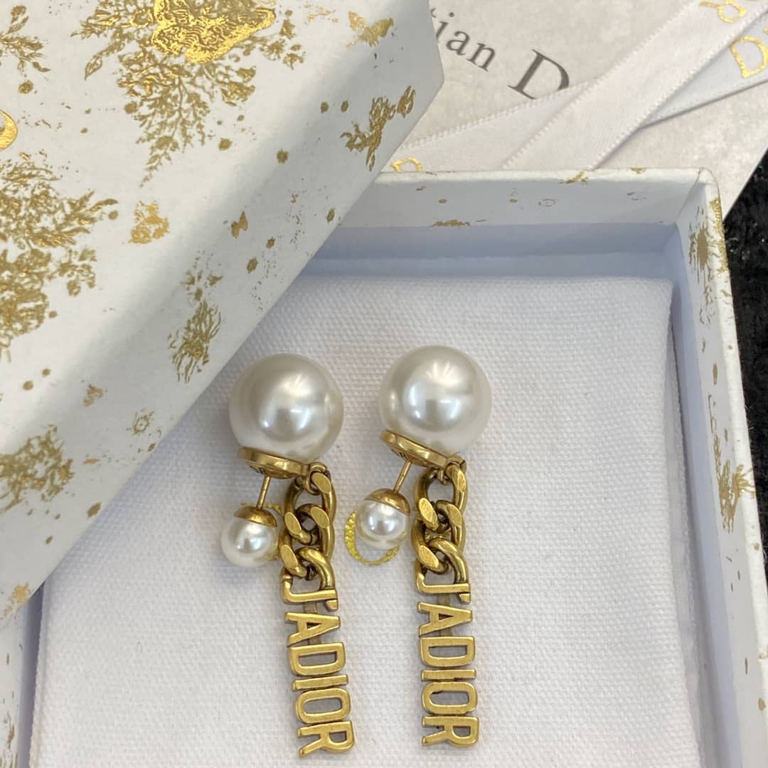 Wholesale Chr1st1an D10r Logo Earring