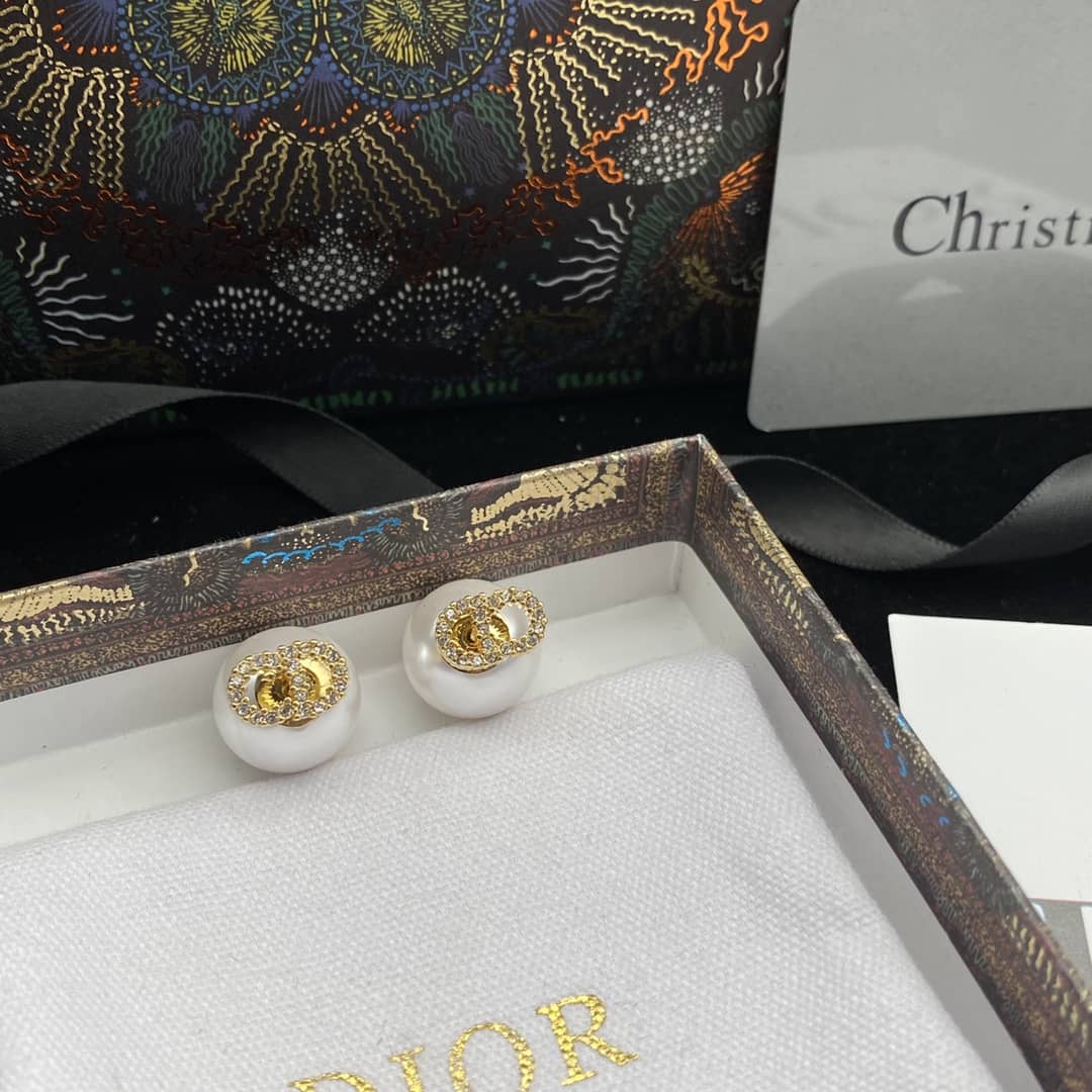 Knockoff Chr1st1an D10r Logo Earring
