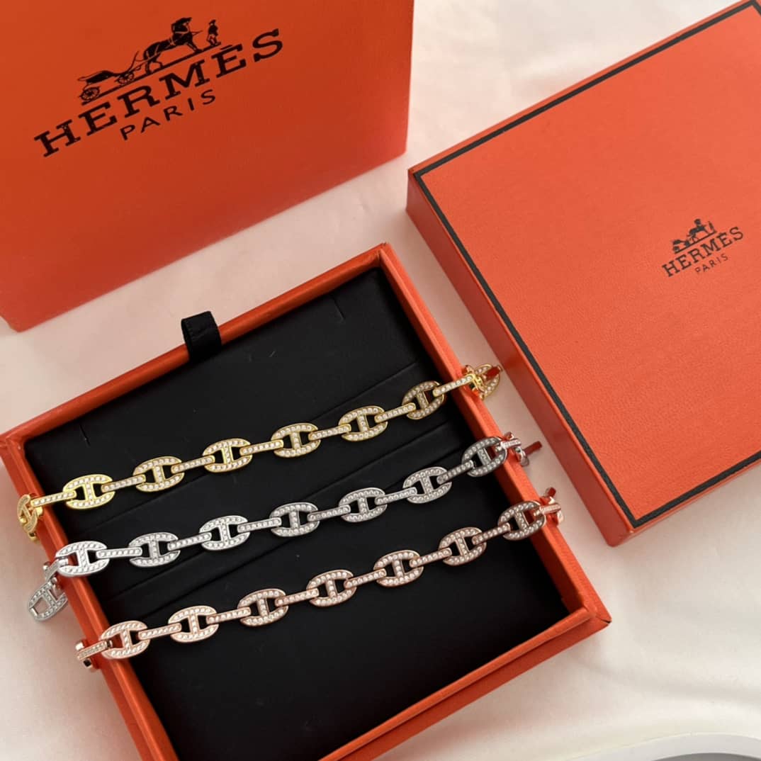 Knockoff H**me5 Logo Bracelet