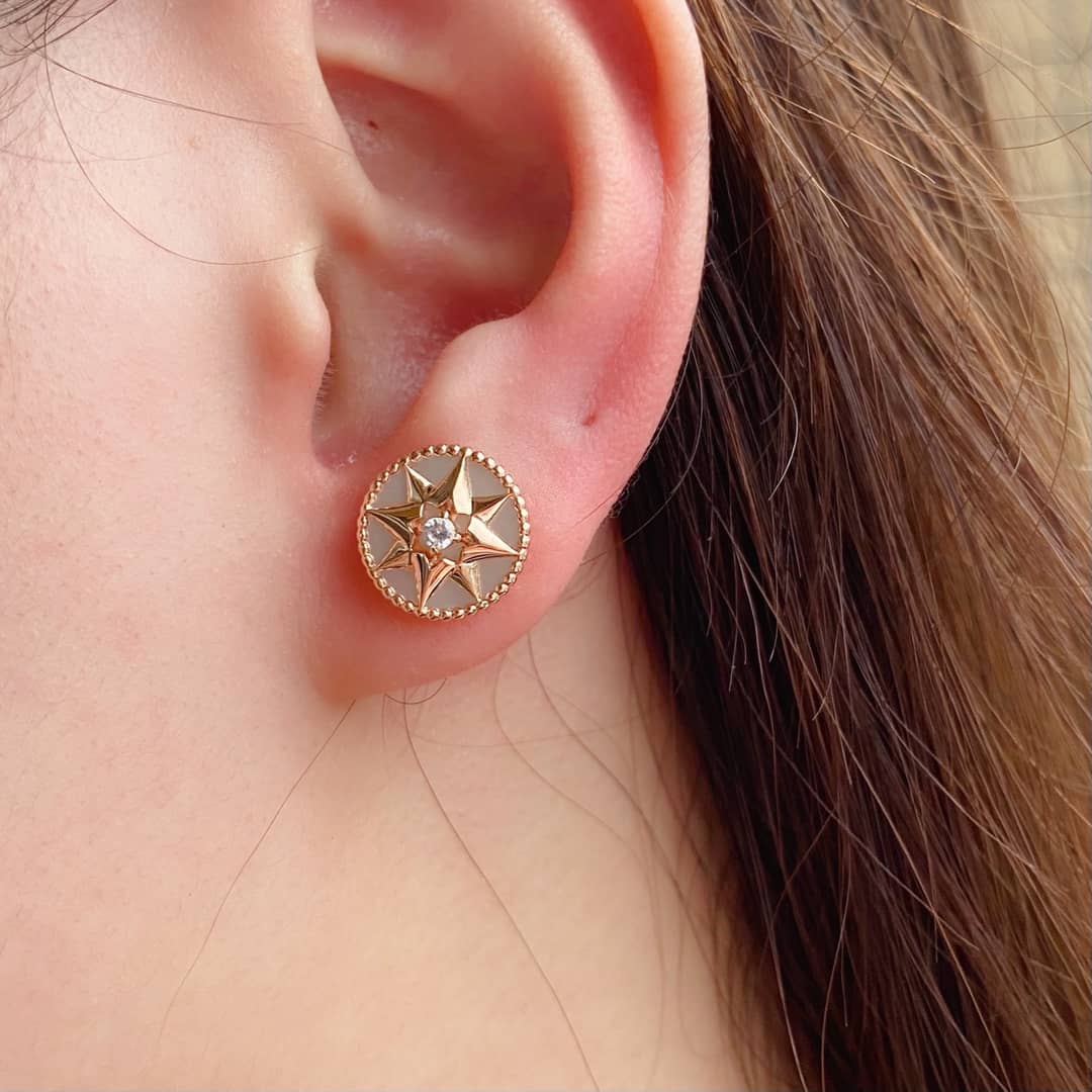 Knockoff Chr1st1an D10r Logo Earring