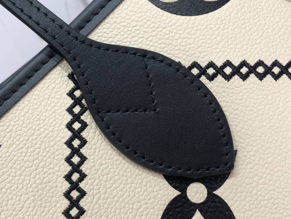 L0vis Vvtt0n Monogram Empreinte Neverfull Cream M46039 Replica Tote