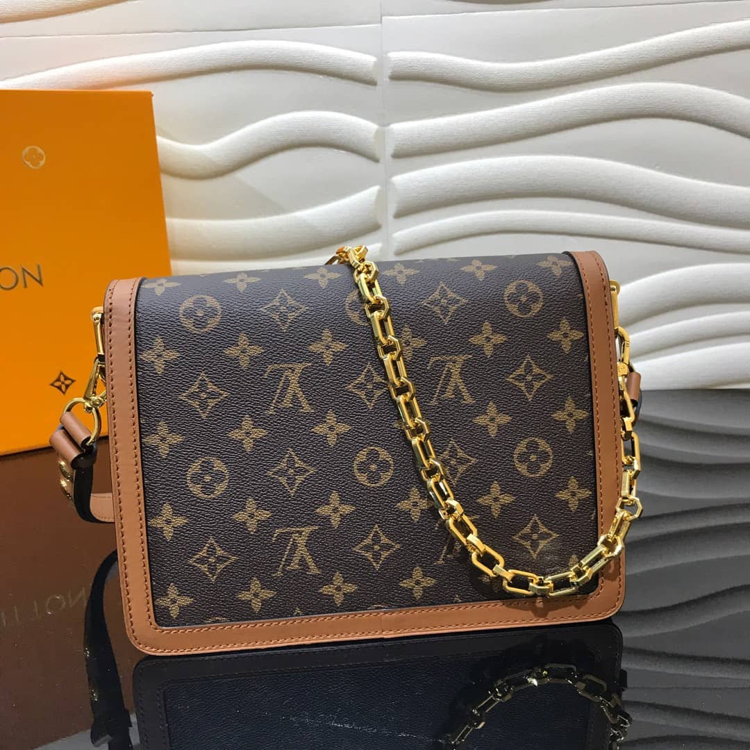 L0vis Vvtt0n Monogram MM Reverse Dauphine Shoulder Bag Replica M44391