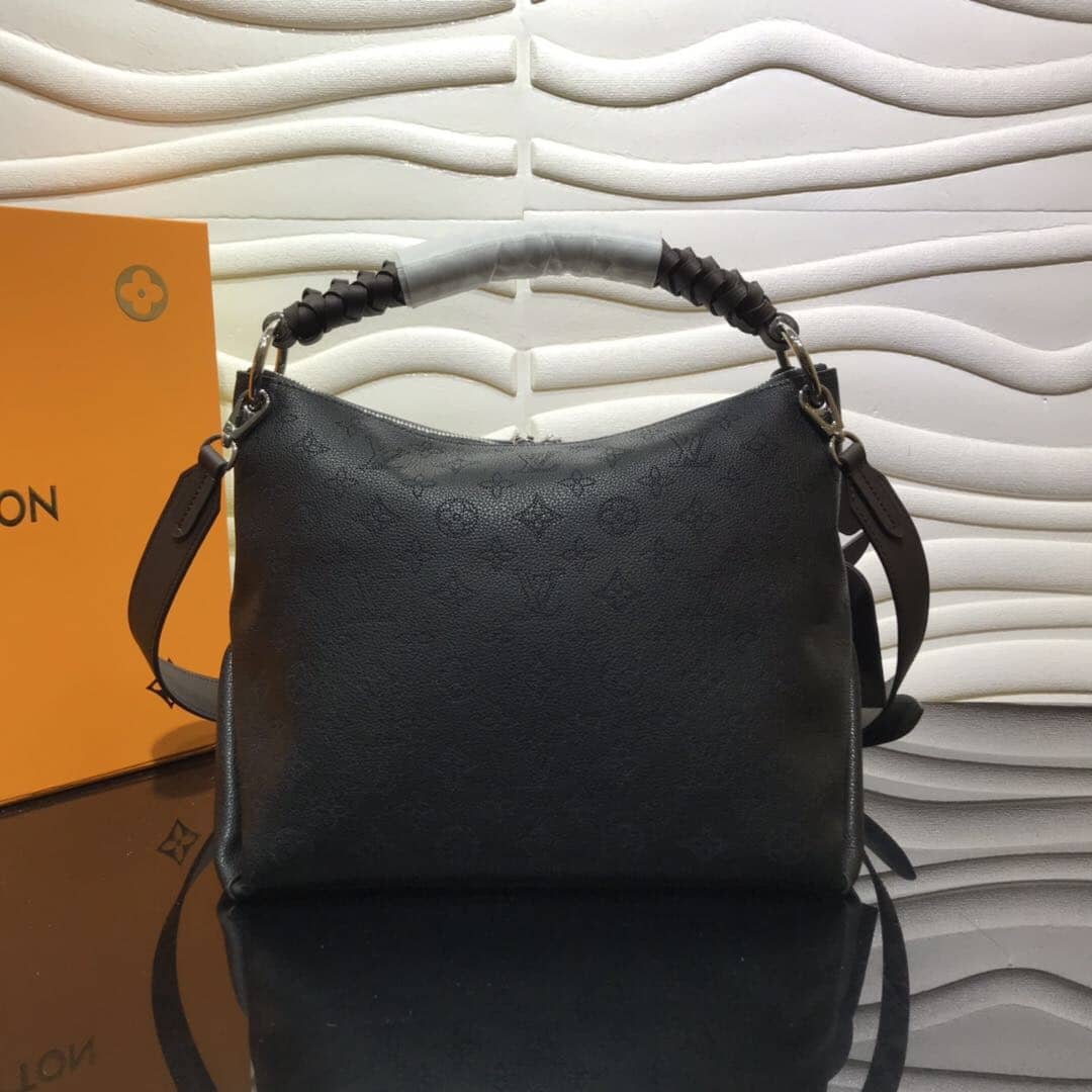 L0vis Vvtt0n Beaubourg Hobo MM Mahina Leather Replica Black M56073