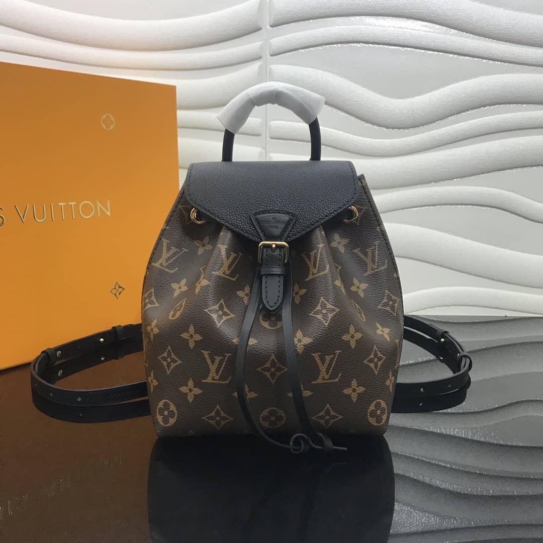 L0vis Vvtt0n Montsouris BB Monogram Replica Backpack Black M45502