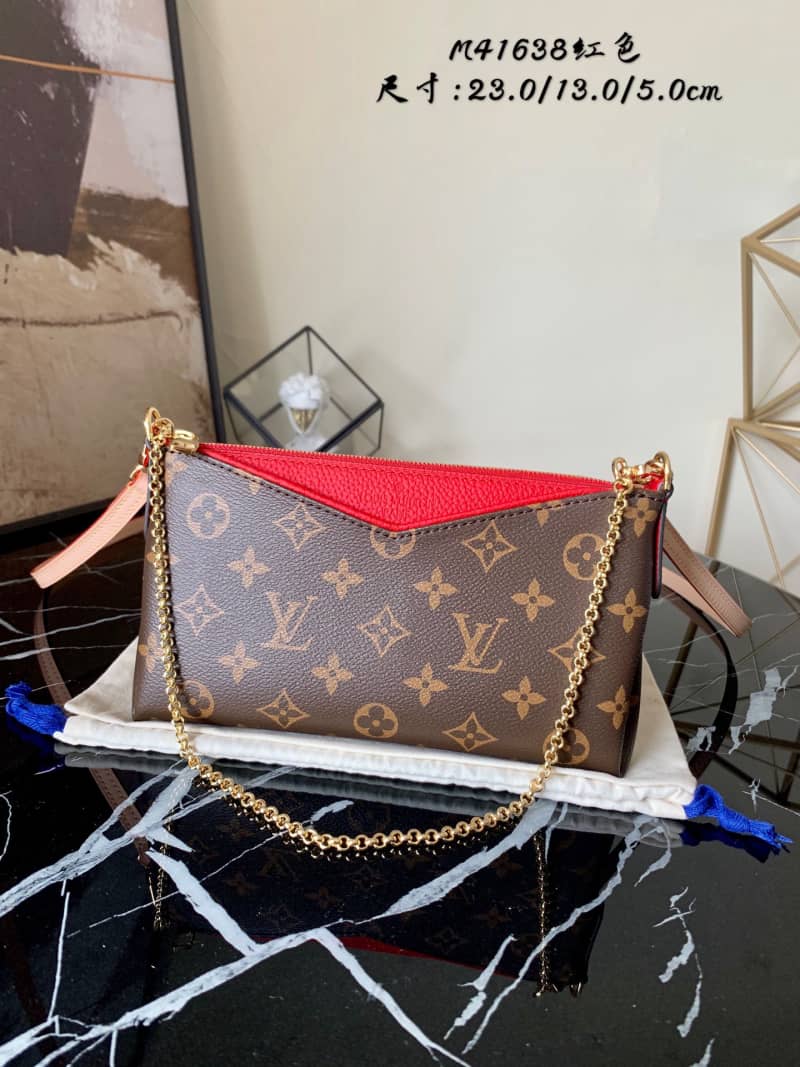 L0vis Vvtt0n Pallas Replica Clutch Monogram 2way Red M41638