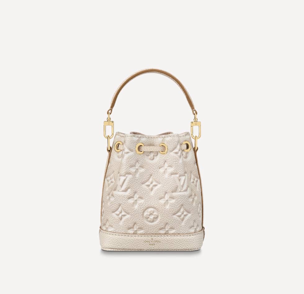 L0vis Vvtt0n Nano Noé Light Beige M81463 Replica Bucket Bag