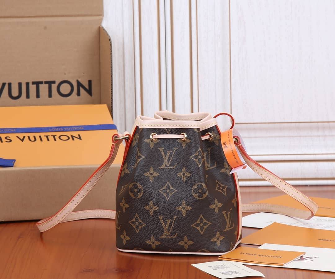 L0vis Vvtt0n Monogram Nano Noe Drawstring Replica Shoulder Bag M41346
