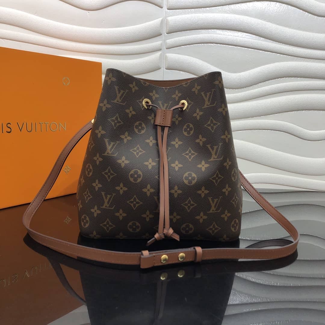 L0vis Vvtt0n Neonoe Replica Bucket Bag Brown M44020