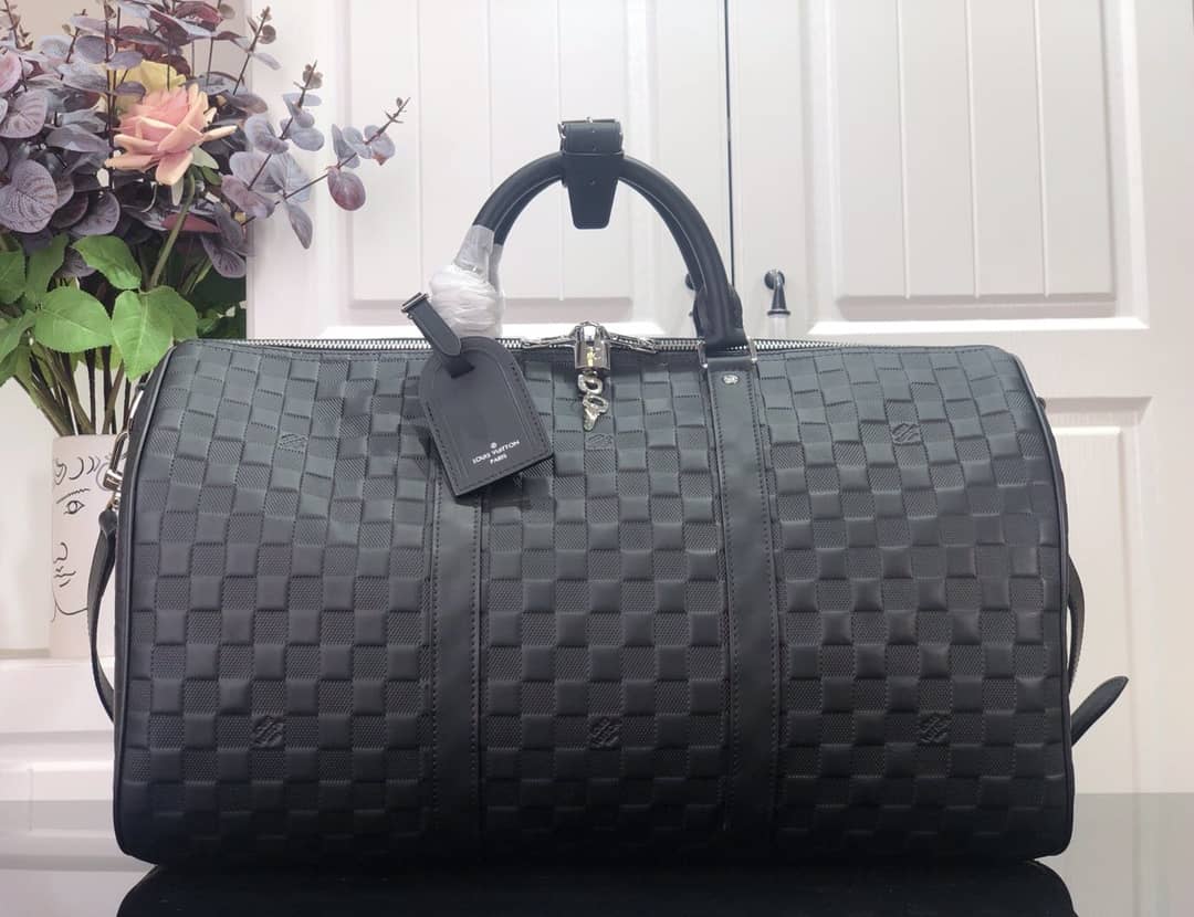 L0vis Vvtt0n Keepall Bandouliere 45 Damier Amphini Boston Leather Bag Replica N41145