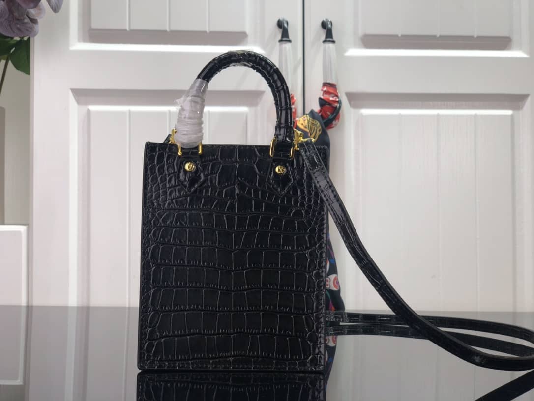 L0vis Vvtt0n Petit Sac Plat Flat Shoulder Bag Replica Black M80169