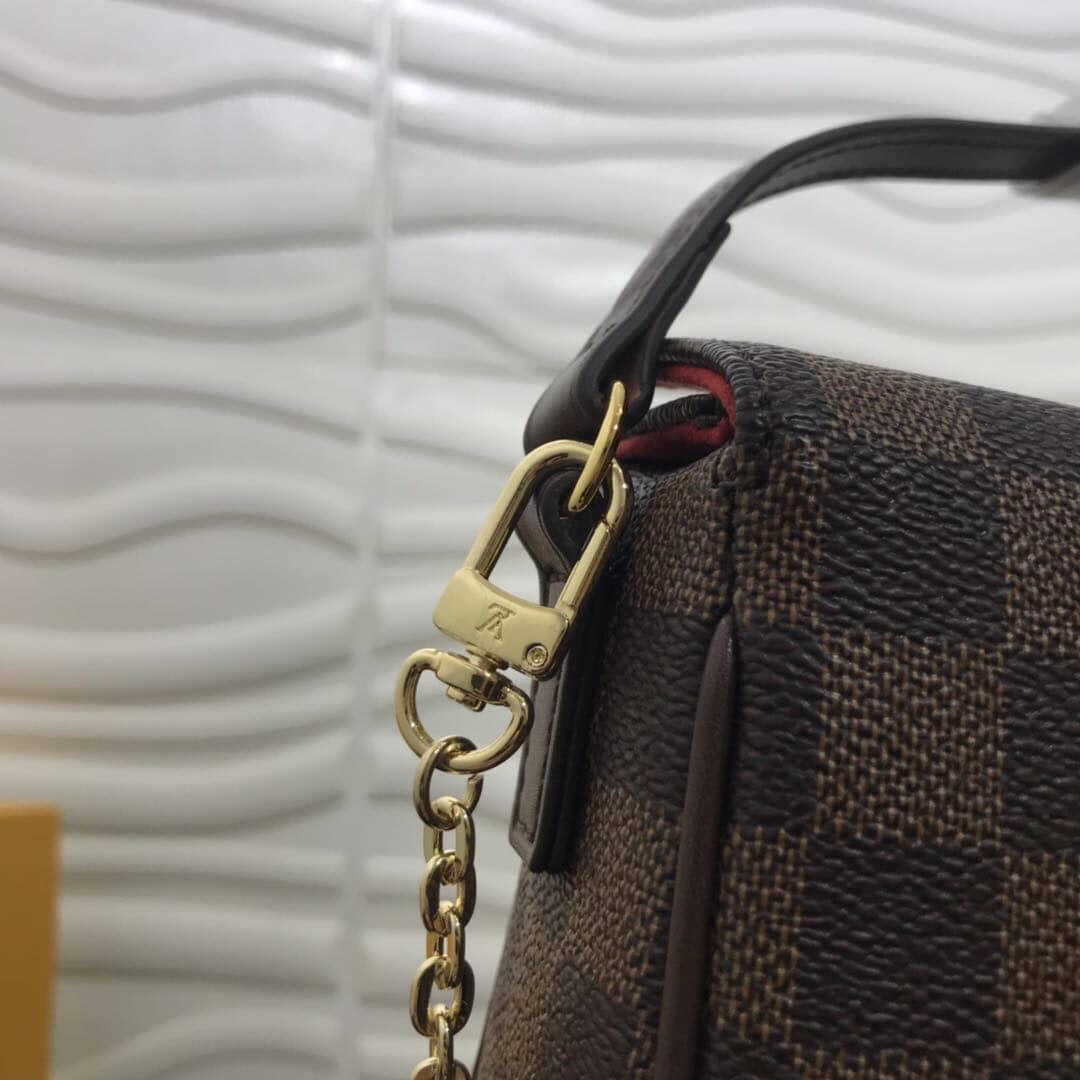 L0vis Vvtt0n Damier Ebene Recital Shoulder Leather Bag Replica
