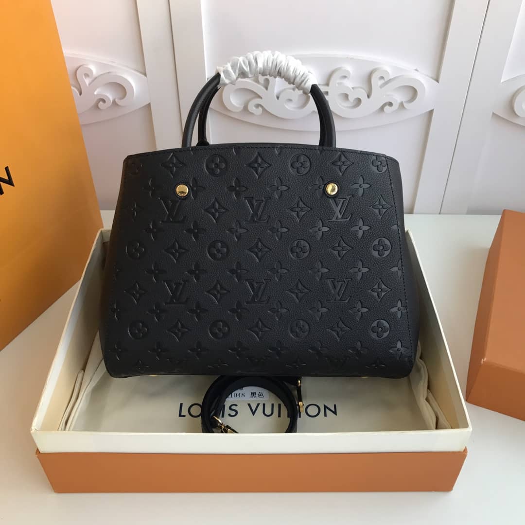 L0vis Vvtt0n Monogram Montaigne MM Shoulder Bag Replica Black M41048
