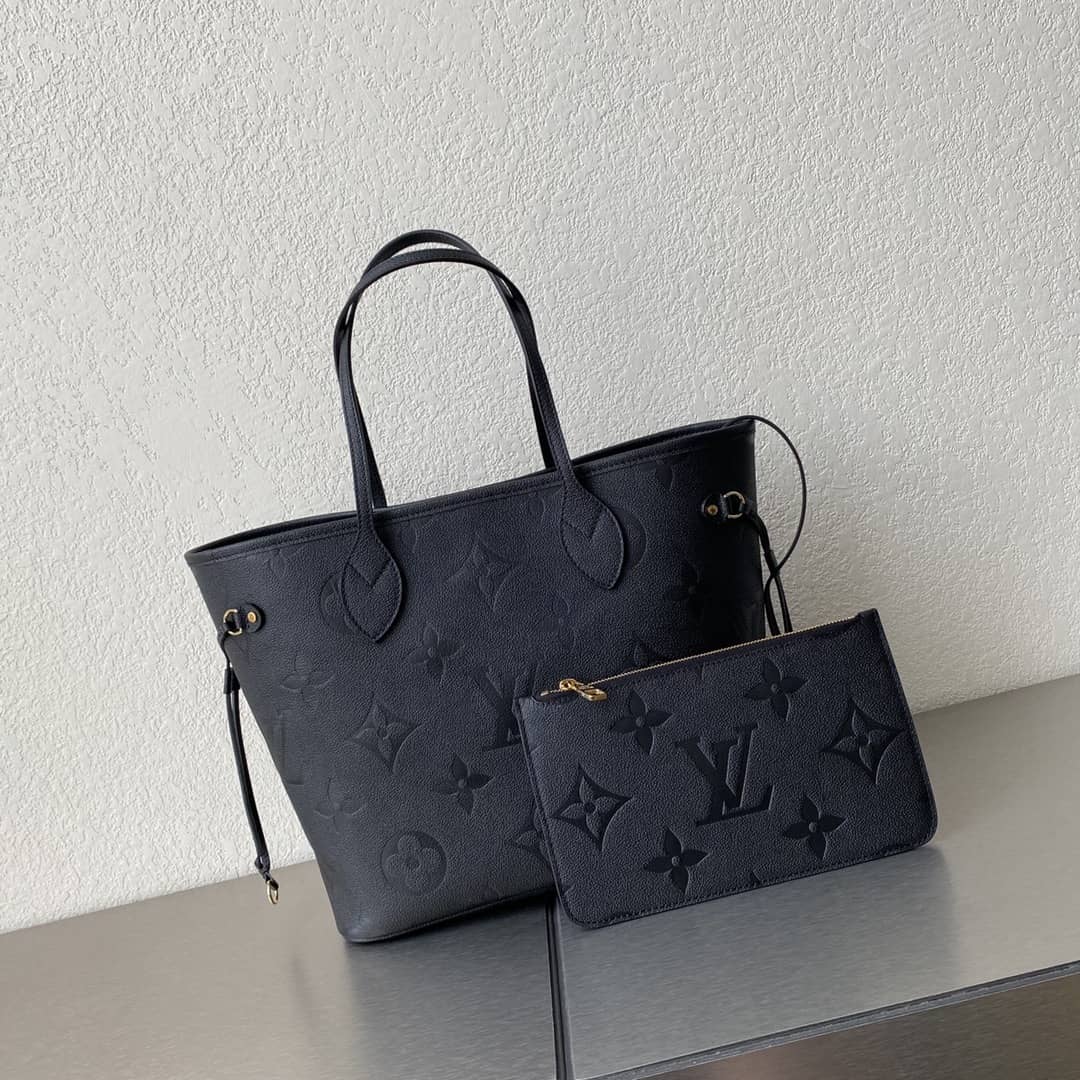 L0vis Vvtt0n Neverfull Dupe MM Monogram Empreinte Leather Bag M45685