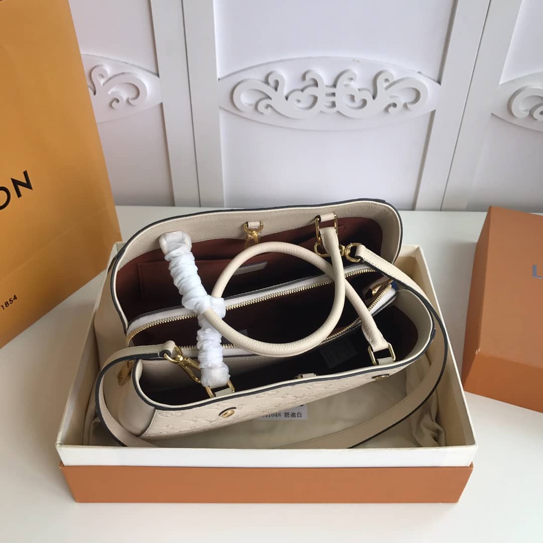L0vis Vvtt0n Monogram Montaigne MM Shoulder Bag Replica White M41048