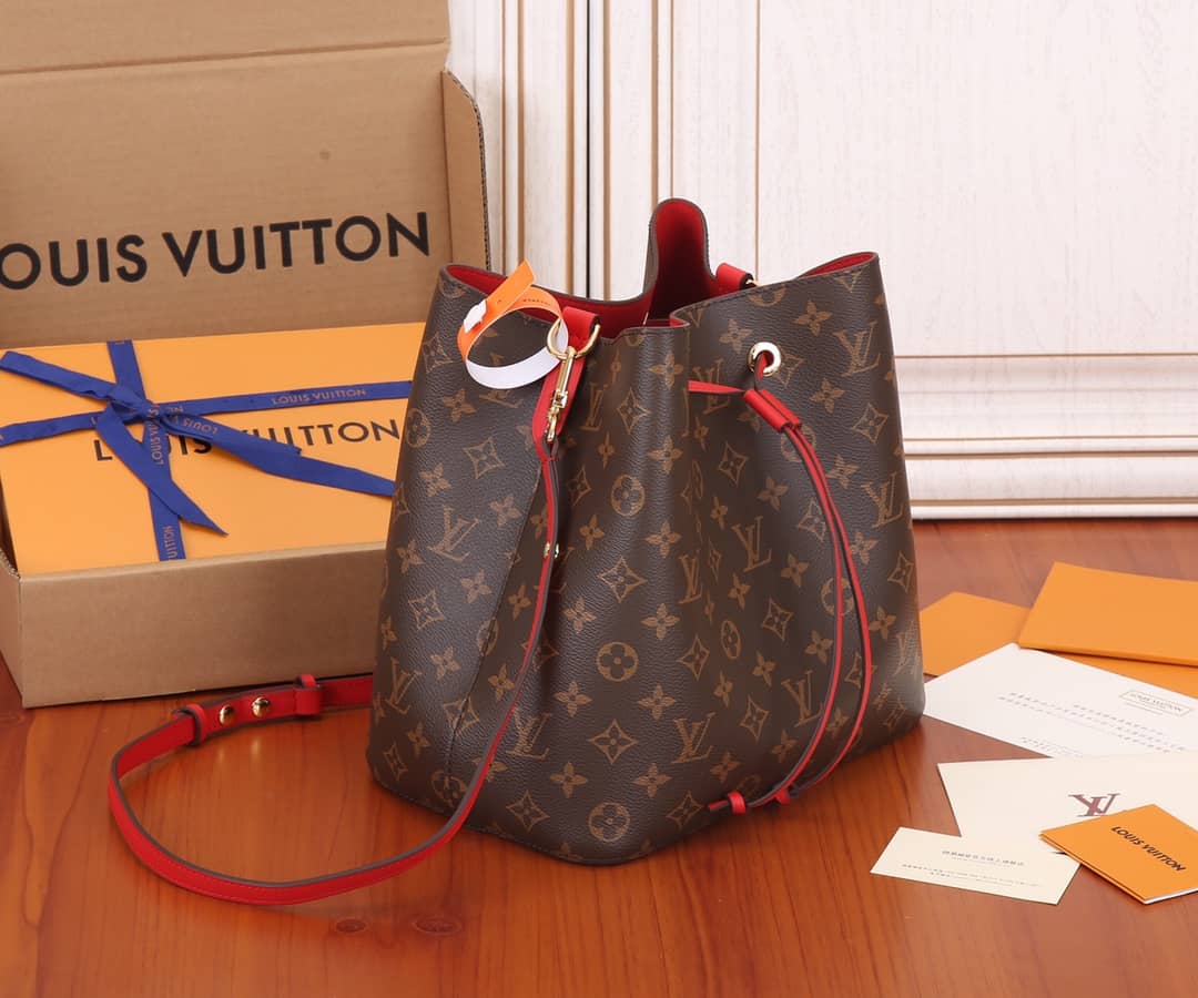 L0vis Vvtt0n Neo Noe Replica Bucket Bag Brown M44021
